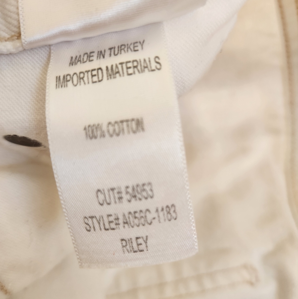 Agolde Jeans Size 29 "Riley" High Rise Straight Crop White Distressed Ripped - Picture 13 of 13